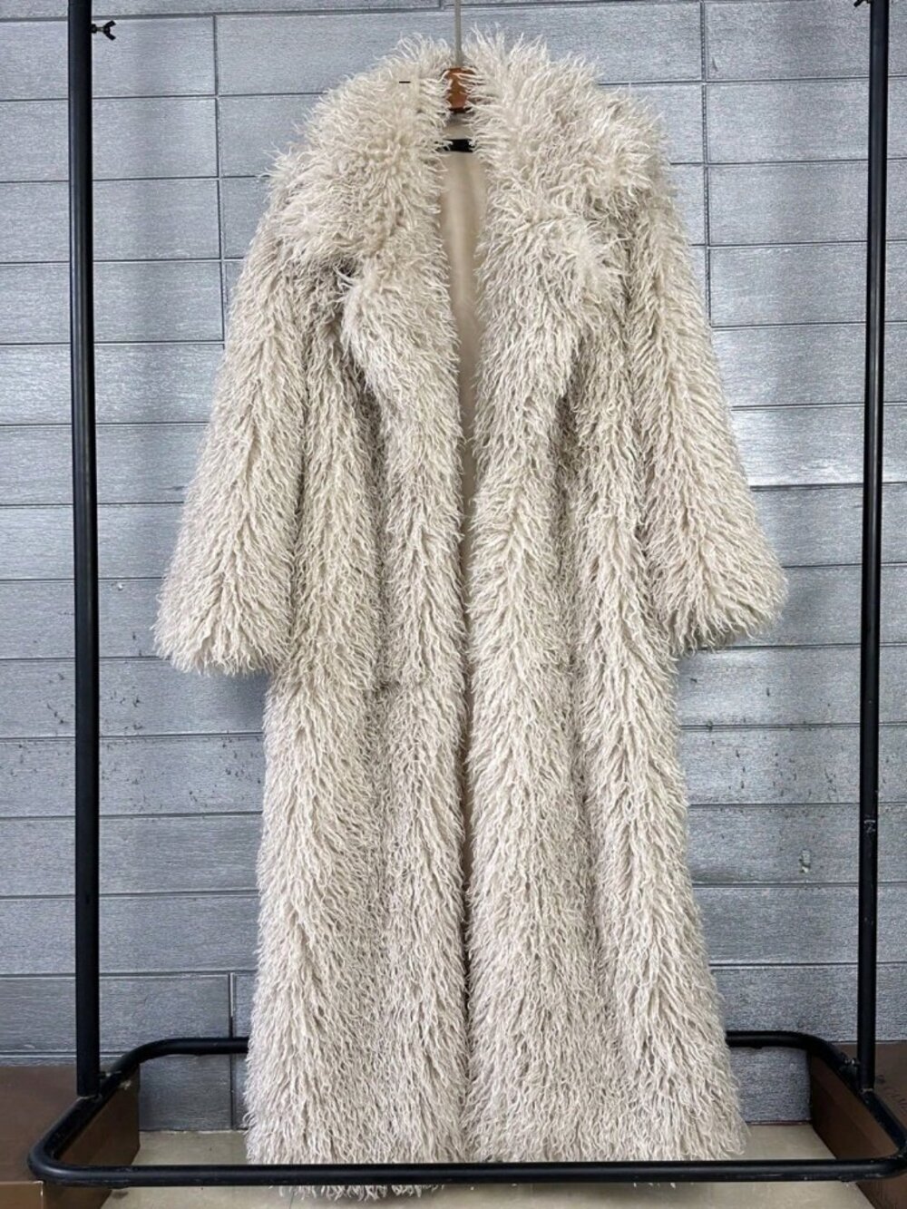 Apricot Casual Women's Faux Fur Coat